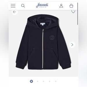 Jacadi Navy Boys' Zip-Up Hoodie